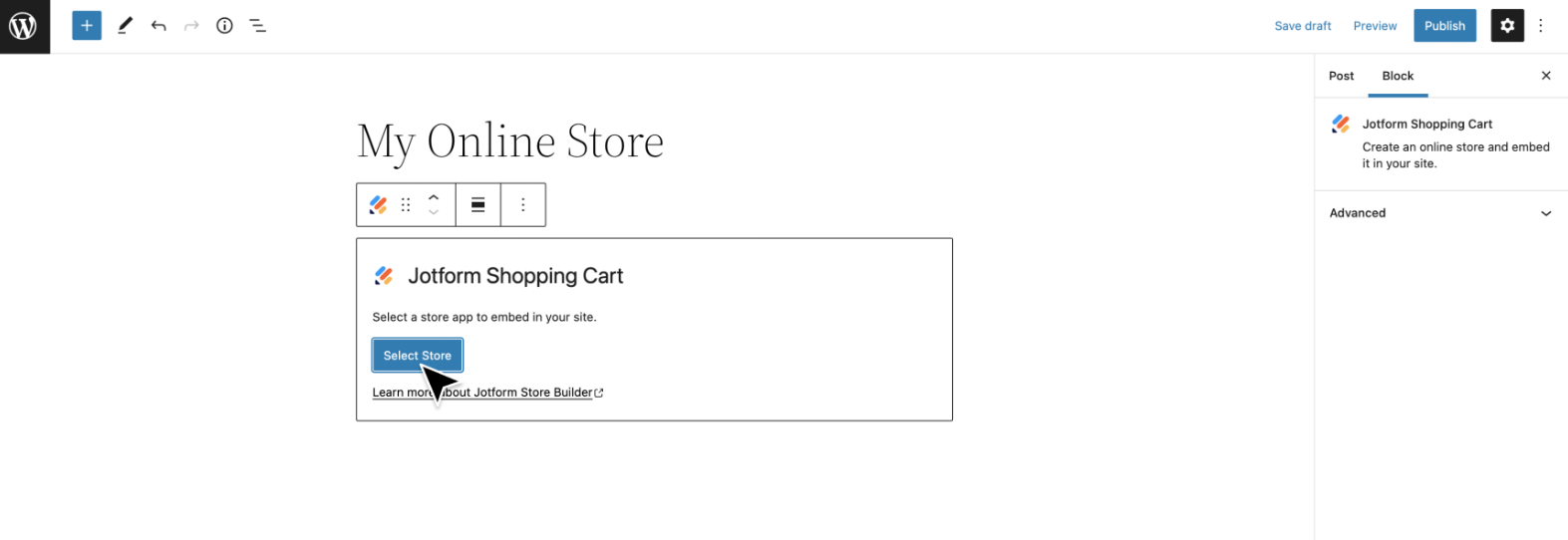 Image of Jotform Shopping Cart Plug-in