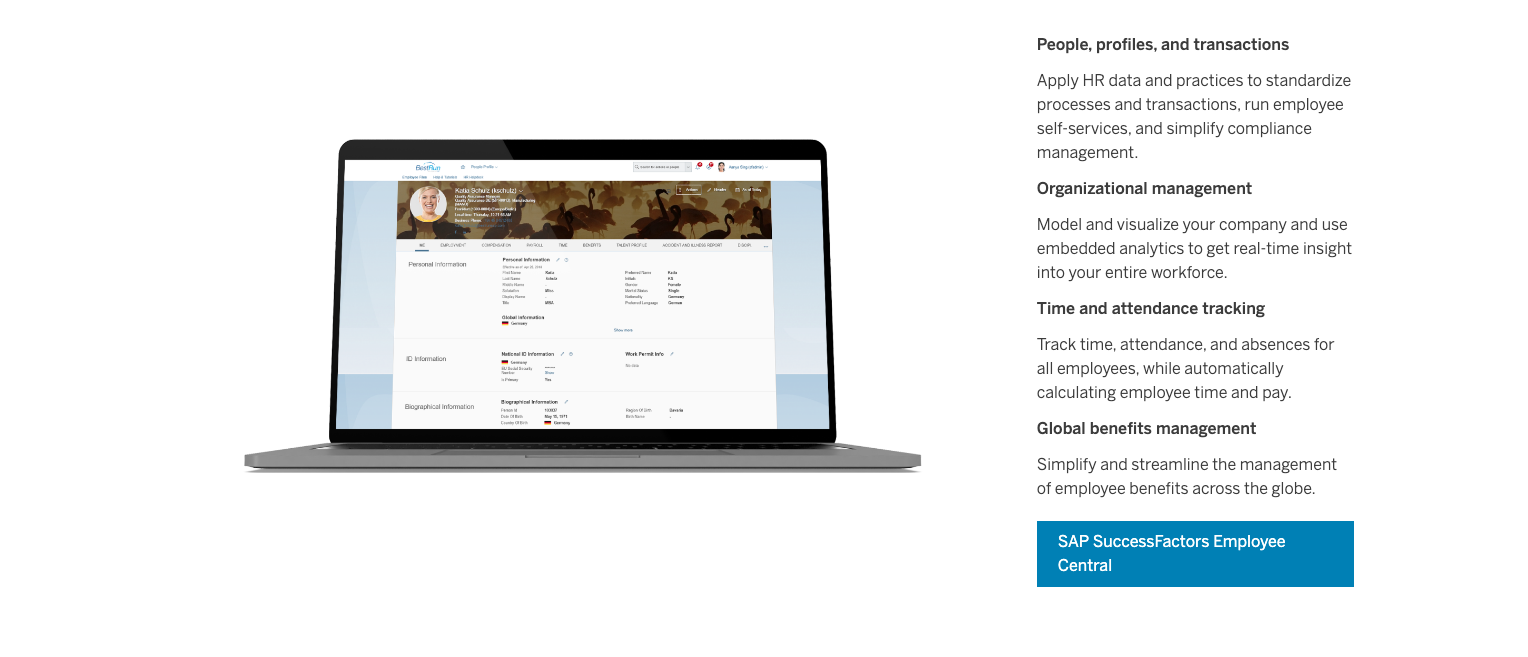 Image of SAP SuccessFactors Human Capital Management 