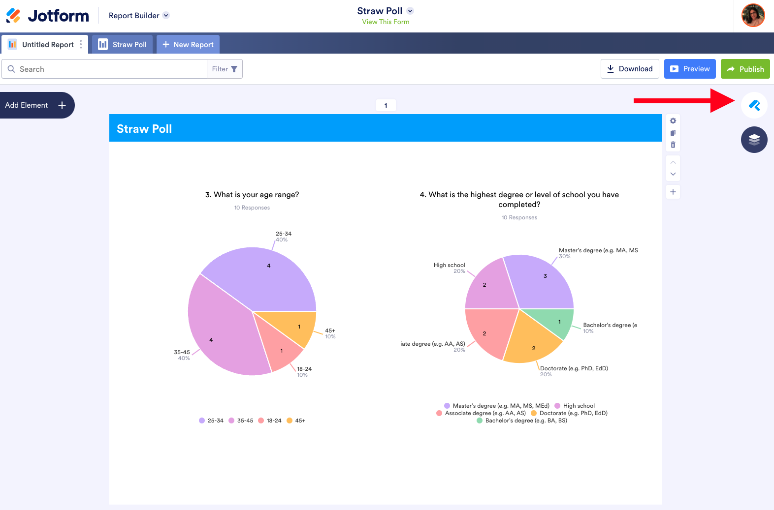 Image of Jotform Report Builder
