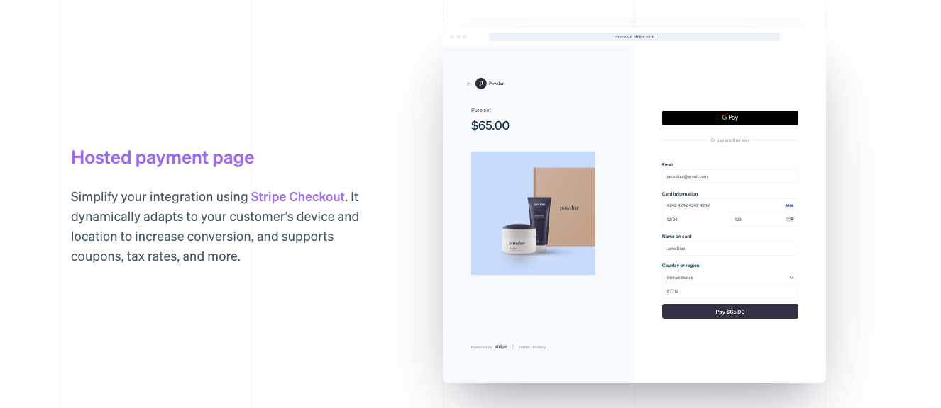 Stripe Mobil Ödeme Uygulaması Görseli