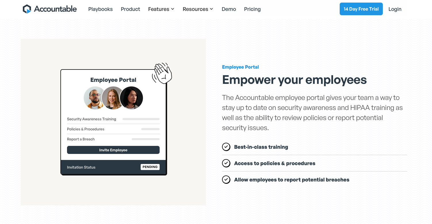 Screenshot of Accountable