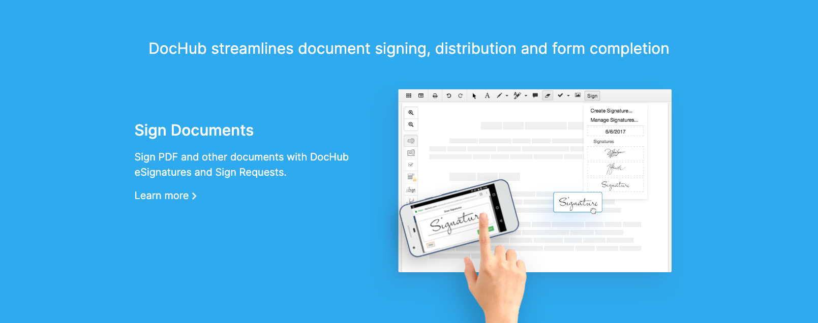 Screenshot of dochub