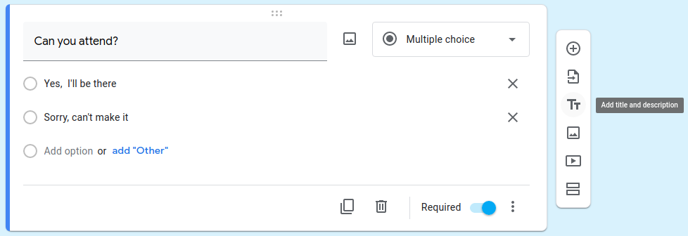Customizing questions