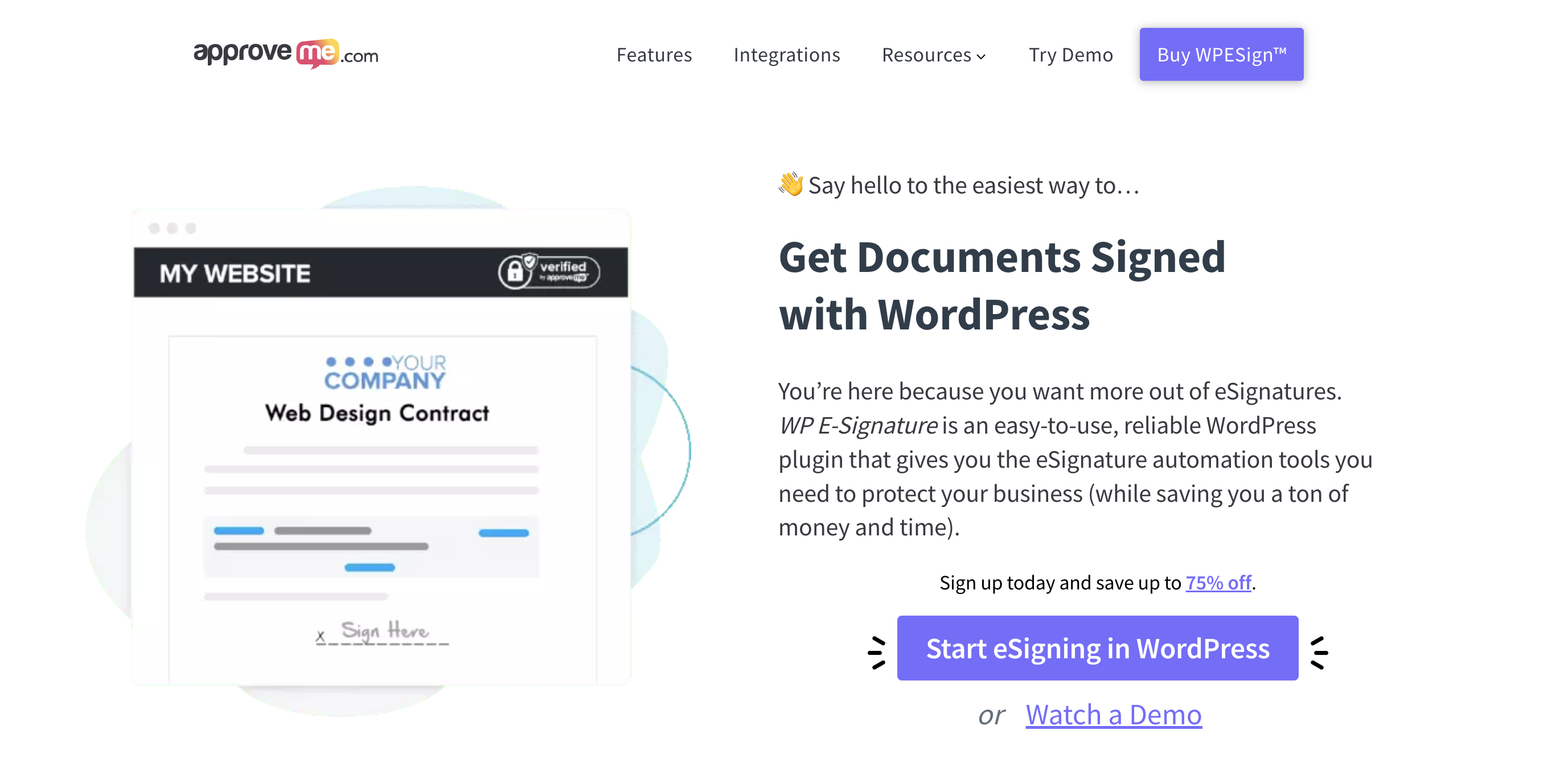 ApproveMe Landing Page
