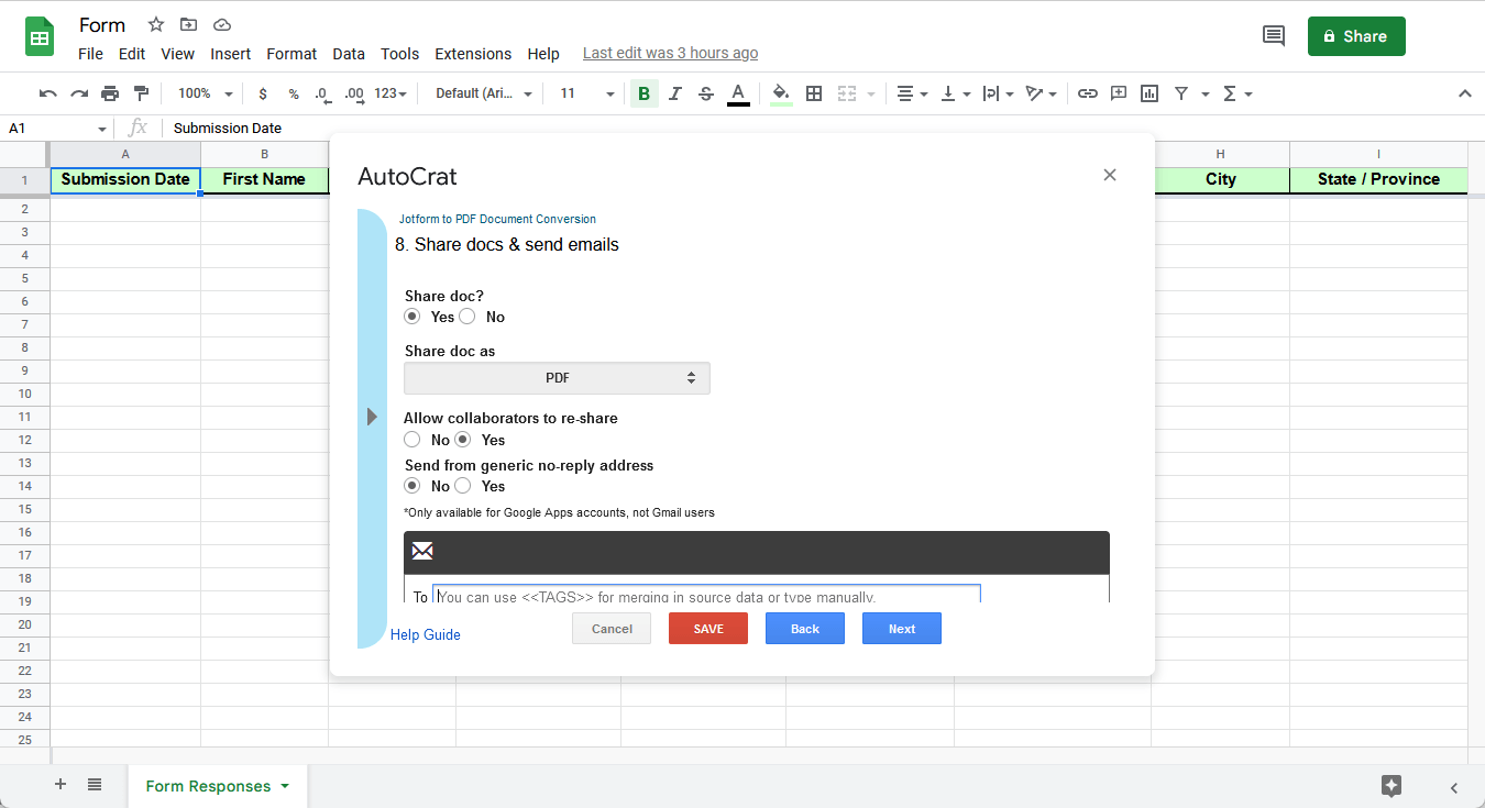 jotform-google-sheet-autocrat-share-doc-settings