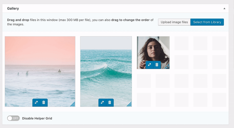 Screenshot of modula Image Gallery