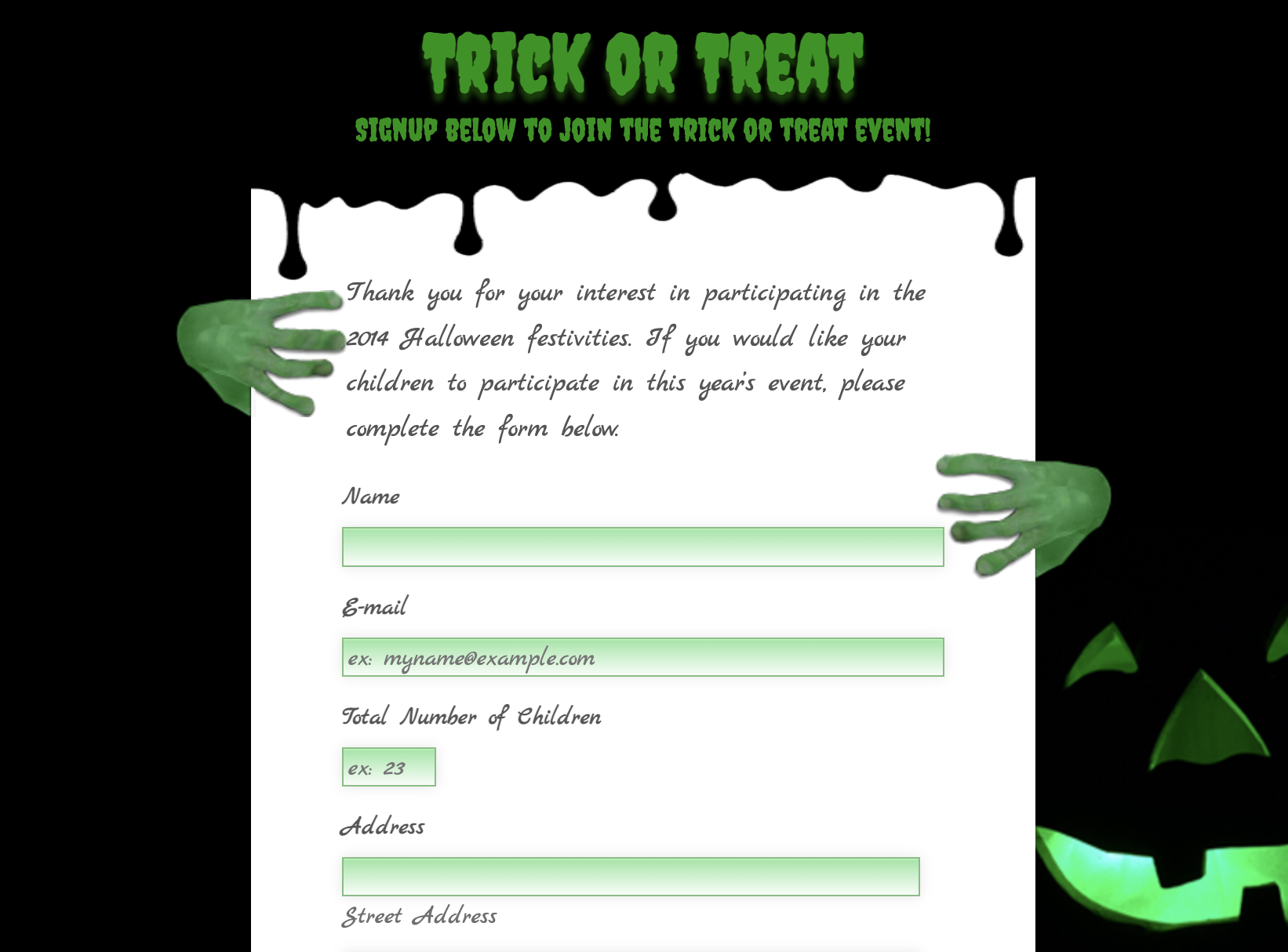 5 Creepy Halloween Form Templates Image-1