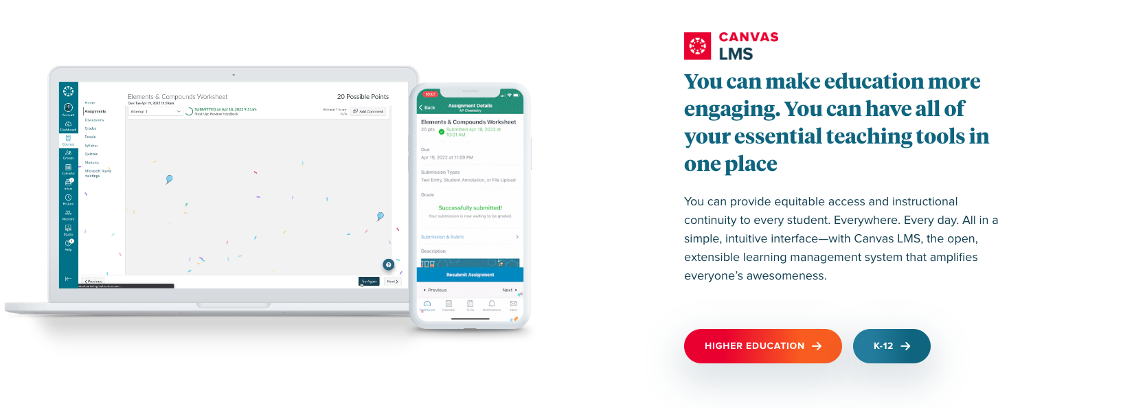 Screenshot of Canvas