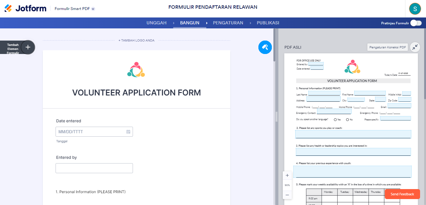 pdf pintar formulir pendaftaran relawan