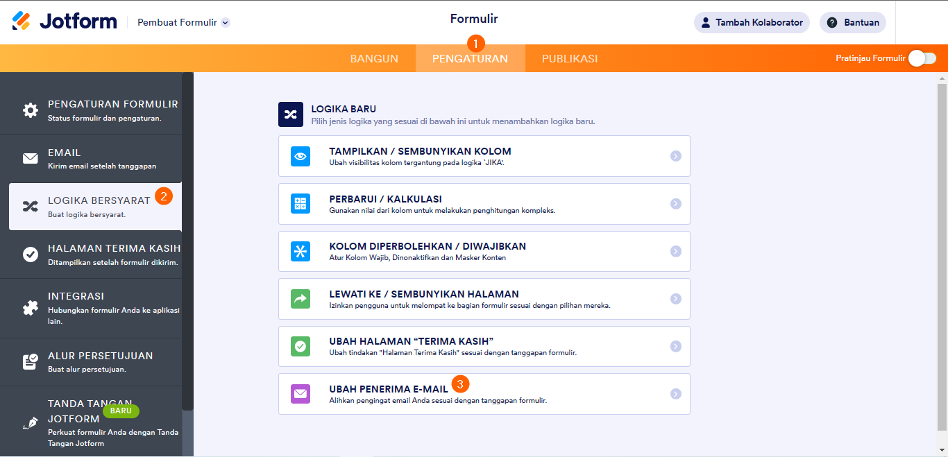 Cara Mengirim Email Berdasarkan Jawaban Pengguna Image-3