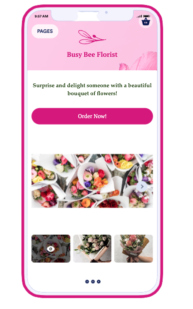 Image of Flower Ordering App Template