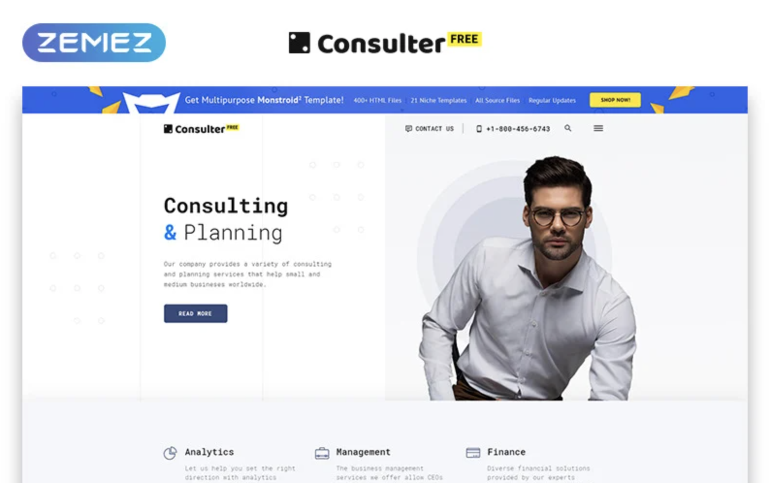 Image of Consulting Firm Website