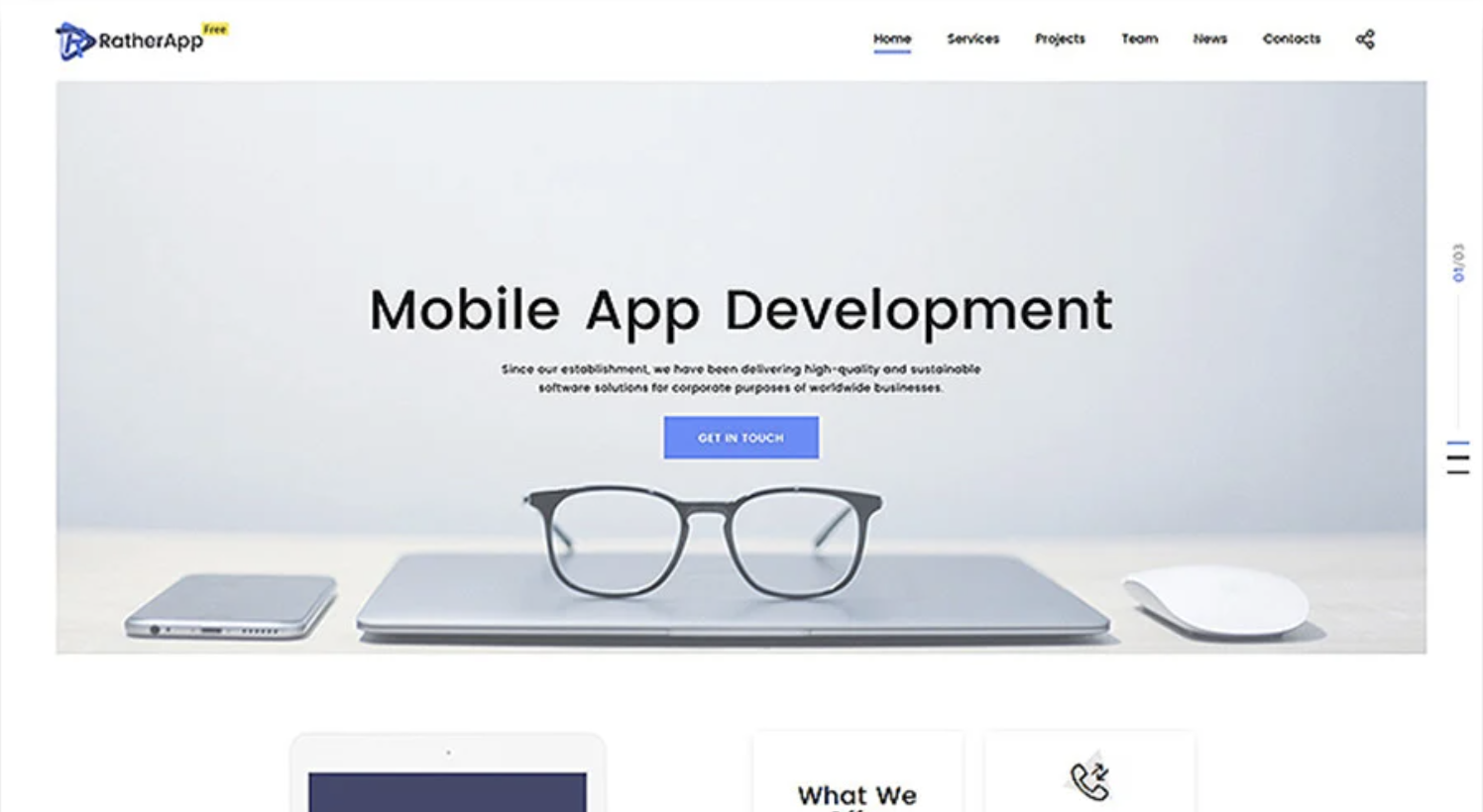 Image of the Single Page Theme
