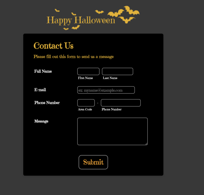 5 Creepy Halloween Form Templates Image-2