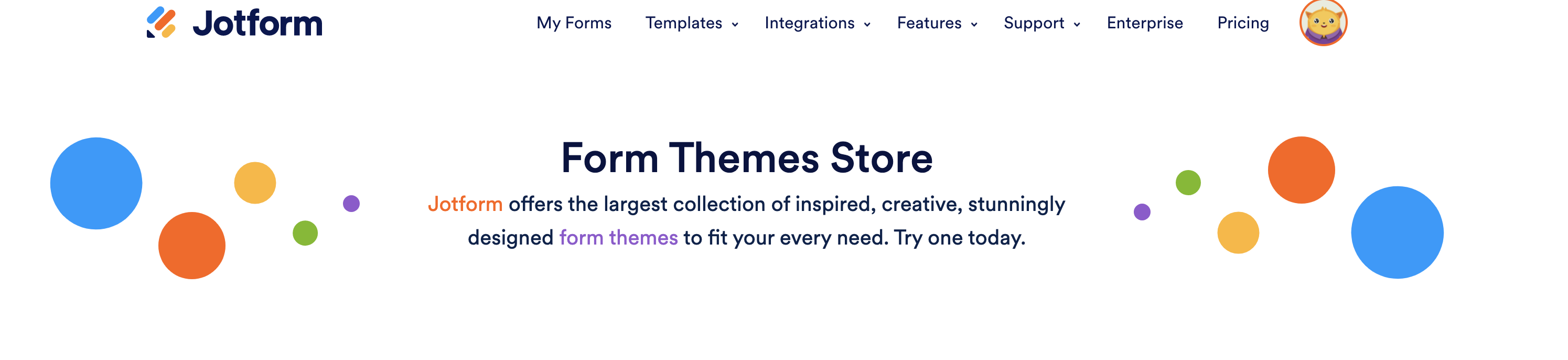 Image of Jotform Form Themes Store