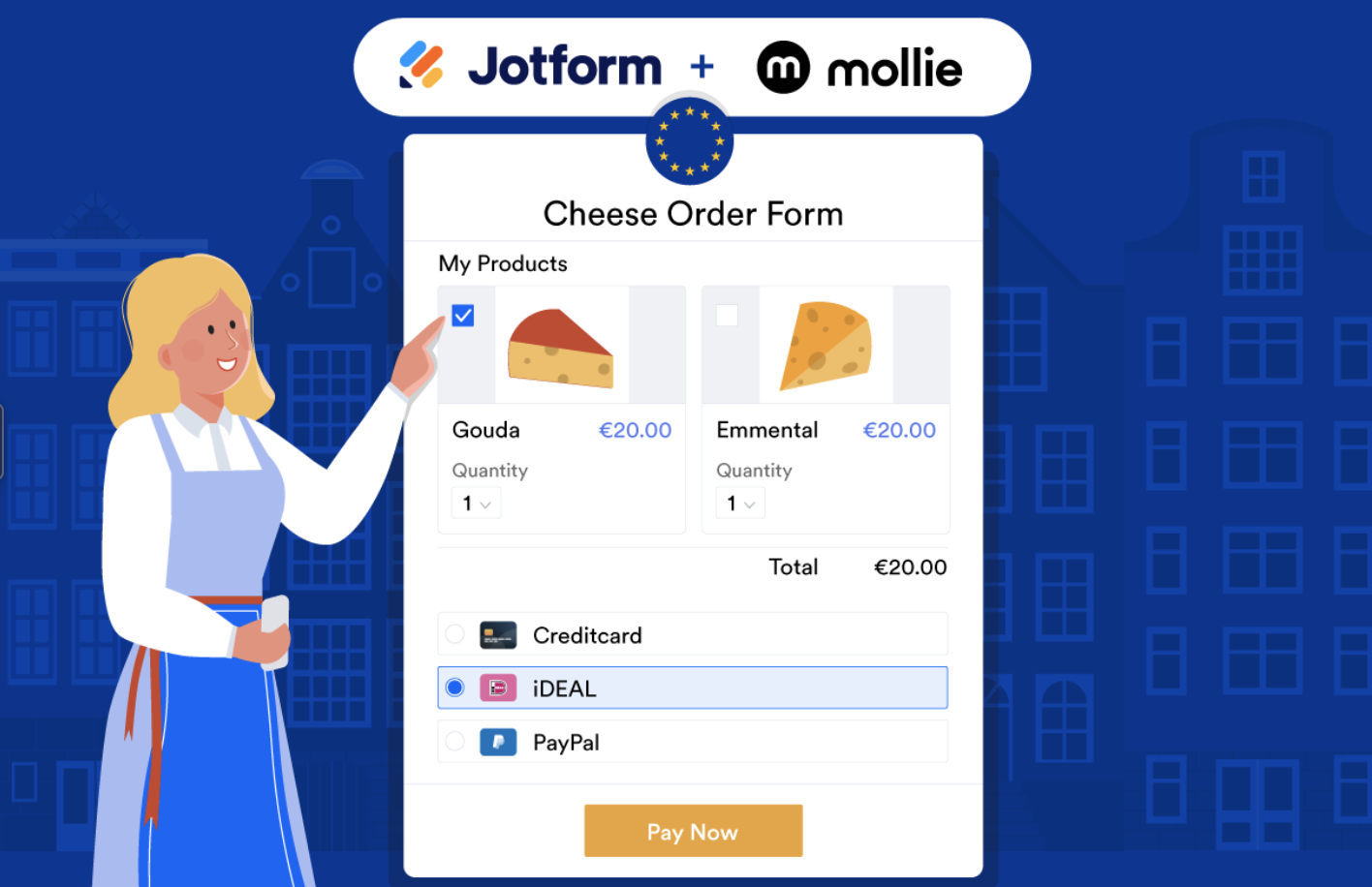 Image of Jotform's Mollie Integration