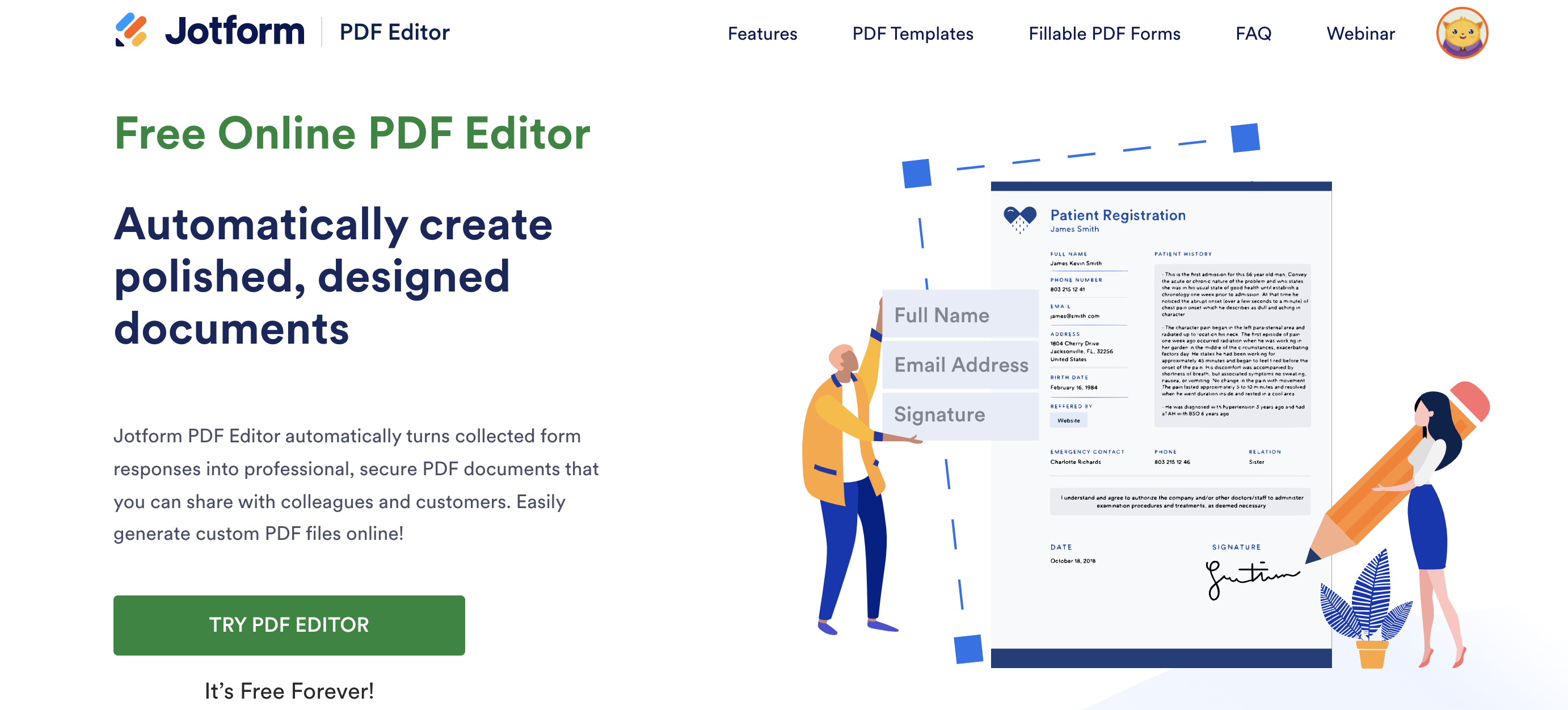 Image of Jotform PDF Editor