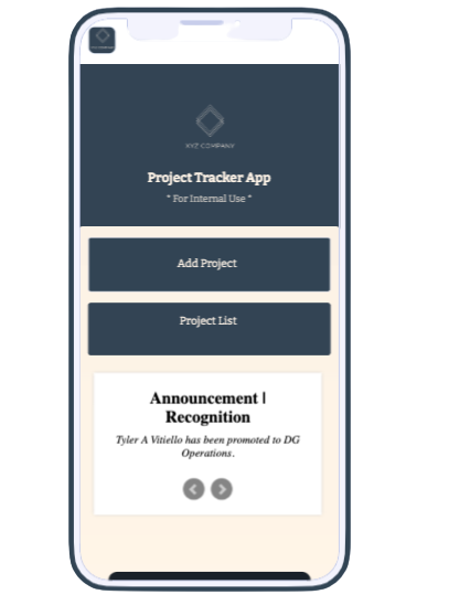 Image of Project Tracker App Template