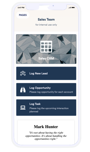 Image of Sales Tracking App Template
