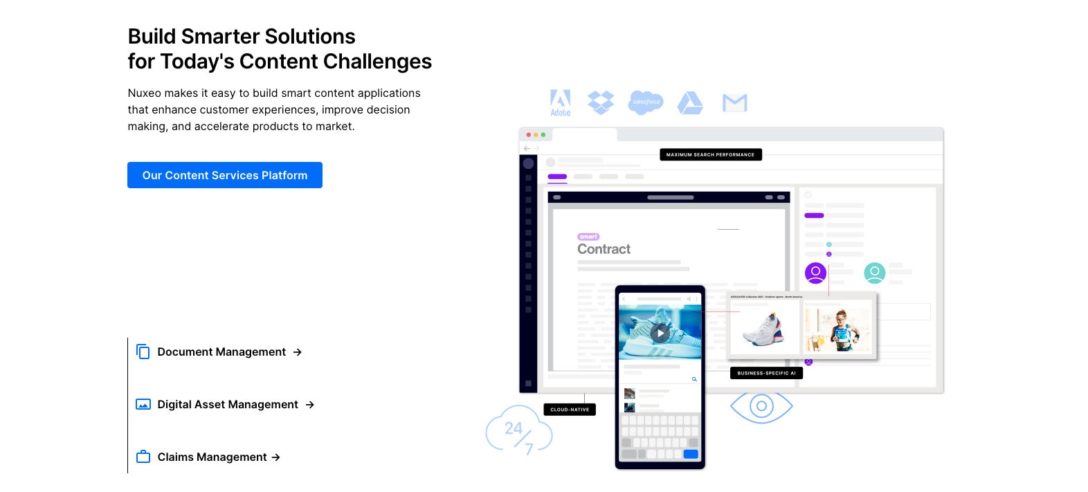 Screenshot of nuxeo