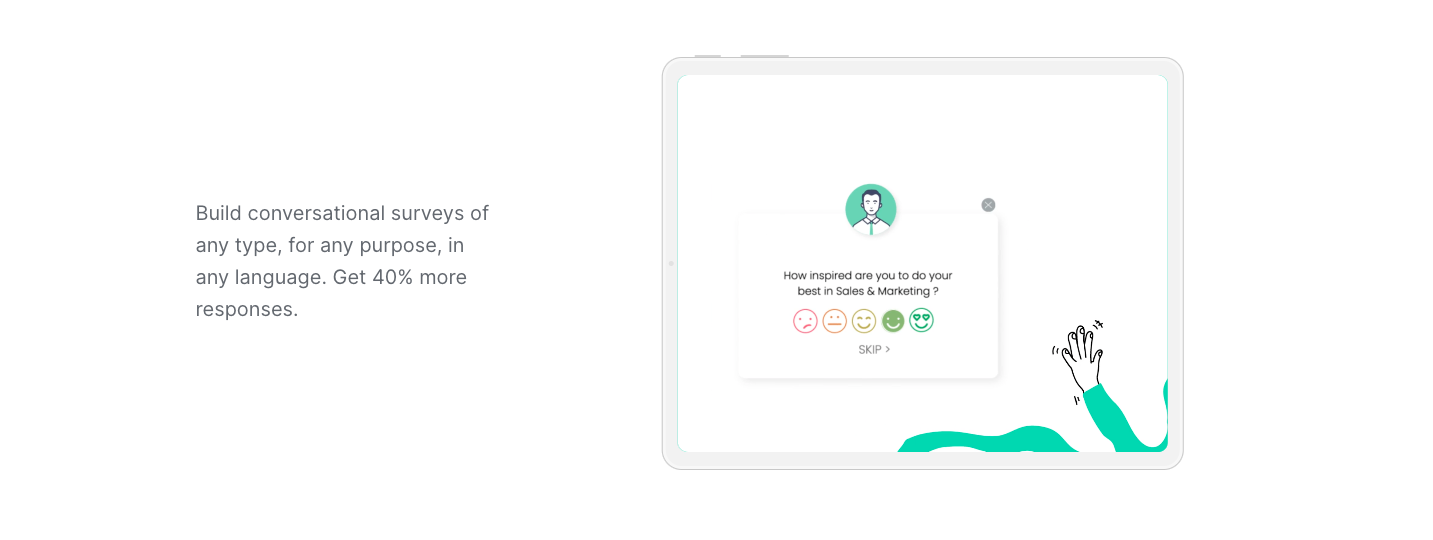 Screenshot of surveysparrow