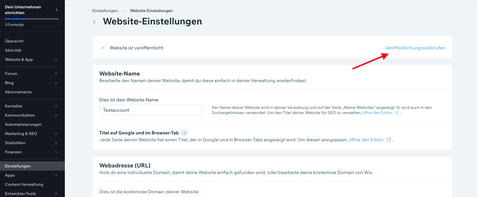 Wie kann man eine Wix-Webseite in 4 einfachen Schritten offline nehmen? Image-3