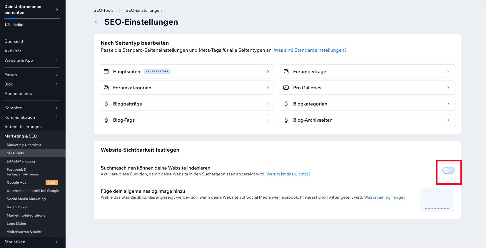 Wie kann man eine Wix-Webseite in 4 einfachen Schritten offline nehmen? Image-16