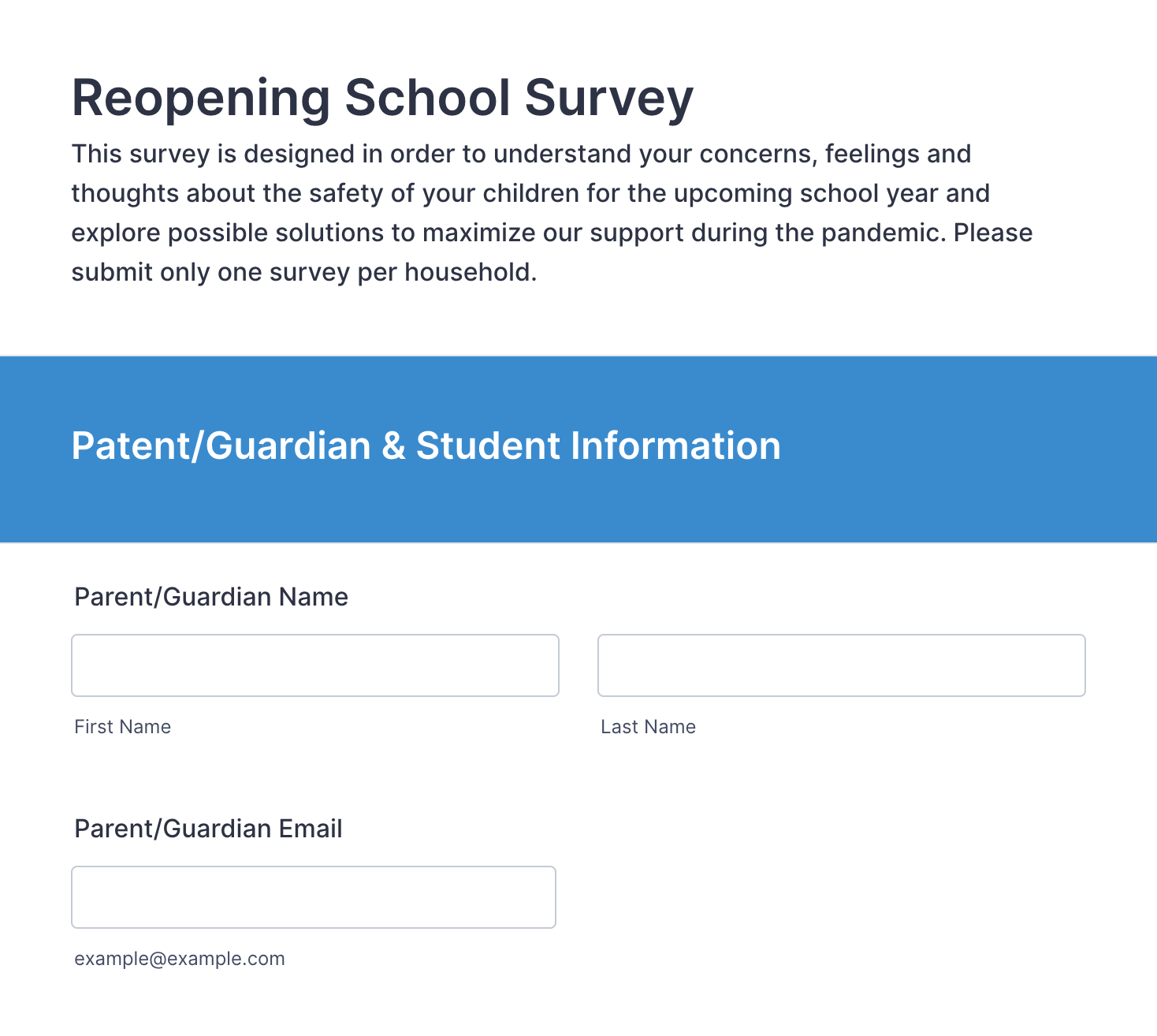 Ideias de perguntas para pesquisas para a abertura de escolas Image-1
