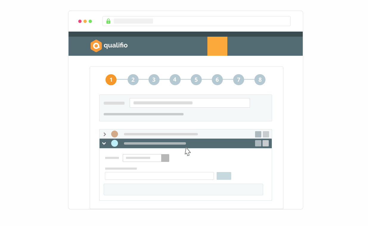 screenshot of qualifio