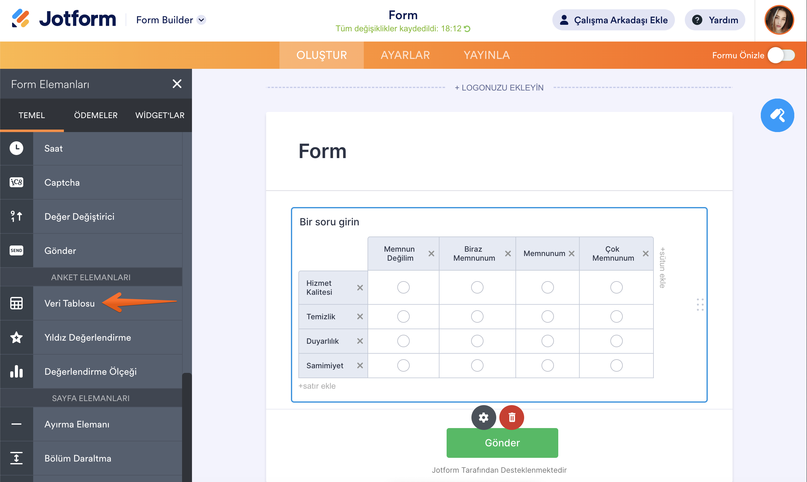 Veri Tablosu Elemanında Form Hesaplama Nasıl Yapılır? Image-1