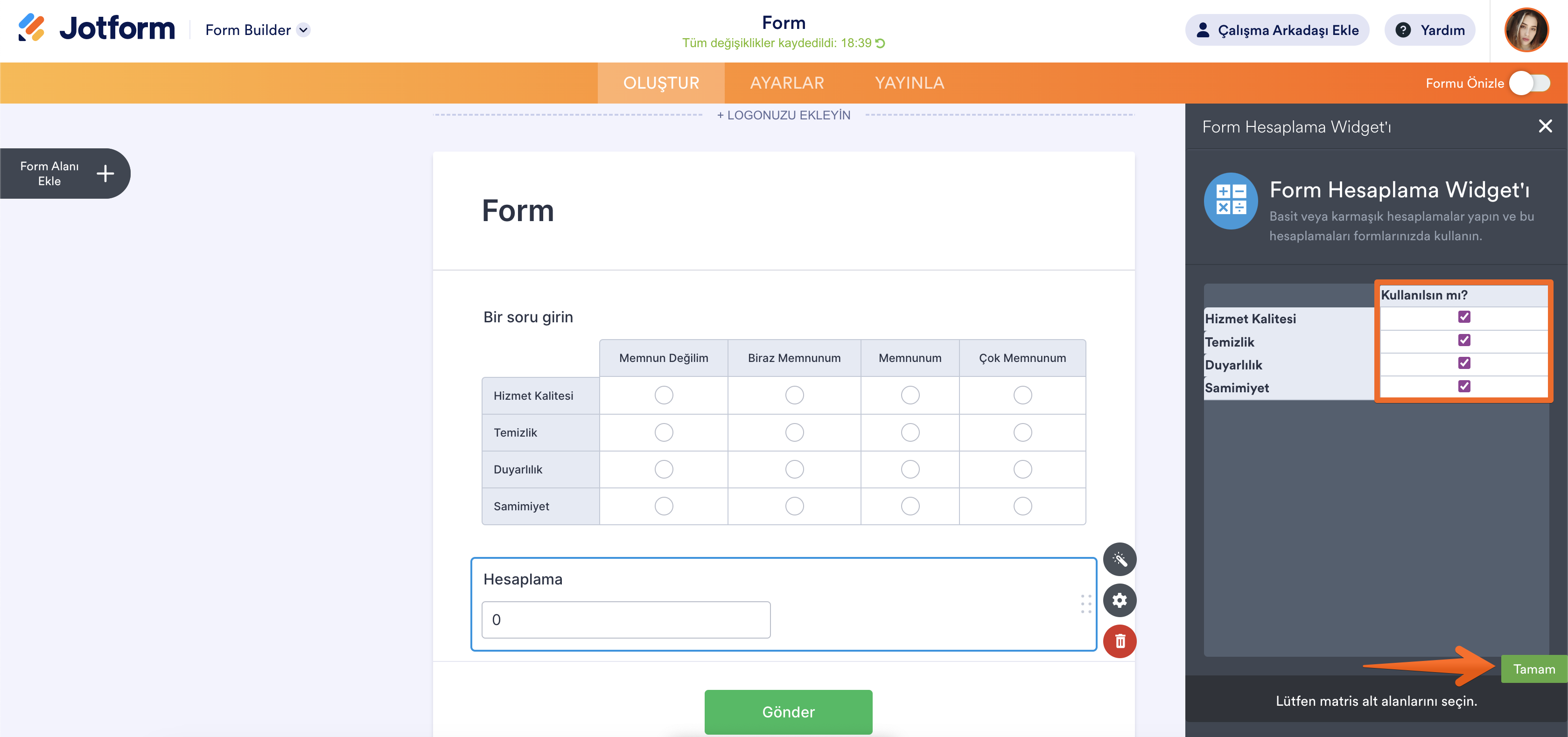 Veri Tablosu Elemanında Form Hesaplama Nasıl Yapılır? Image-5