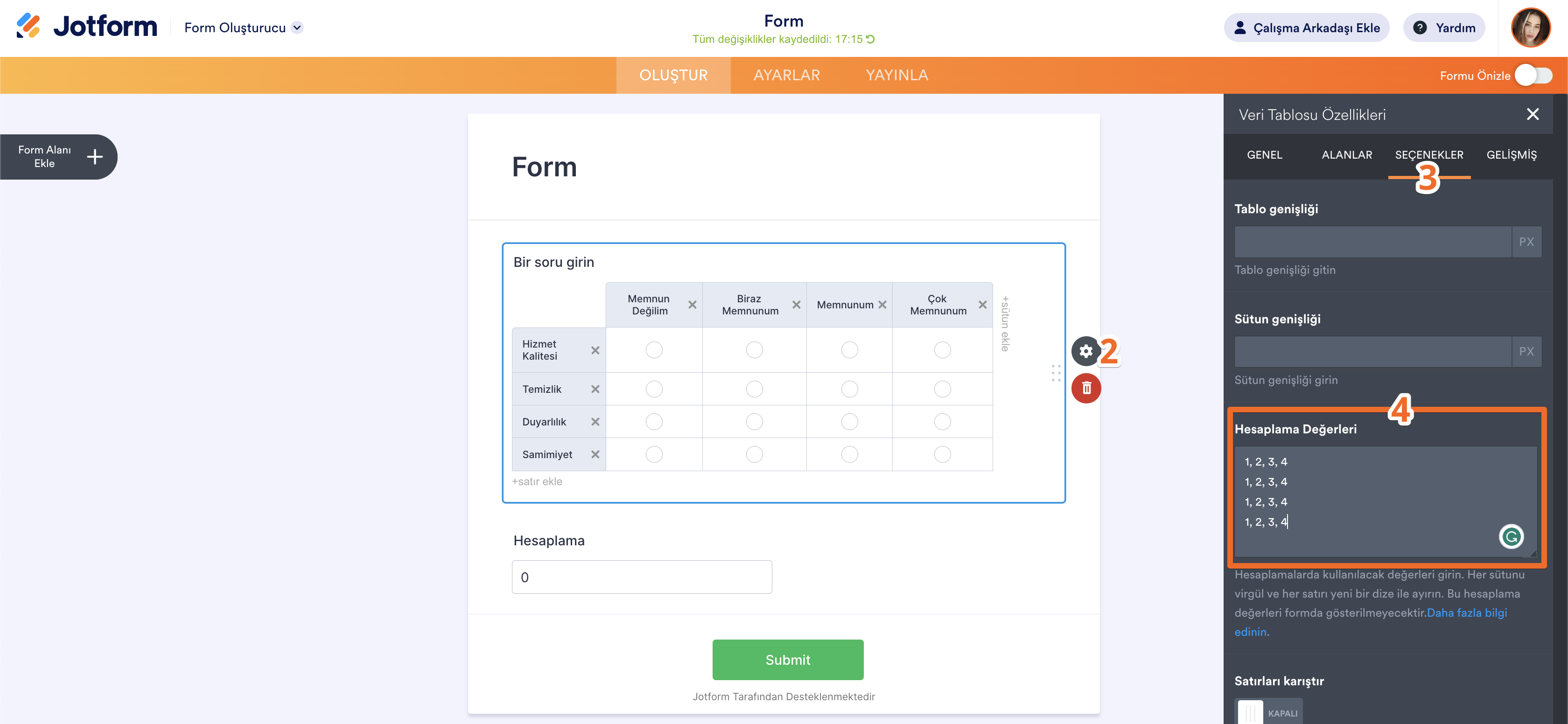 Veri Tablosu Elemanında Form Hesaplama Nasıl Yapılır? Image-2