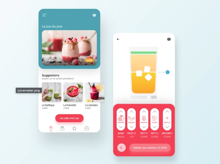 Juice-Maker app concept