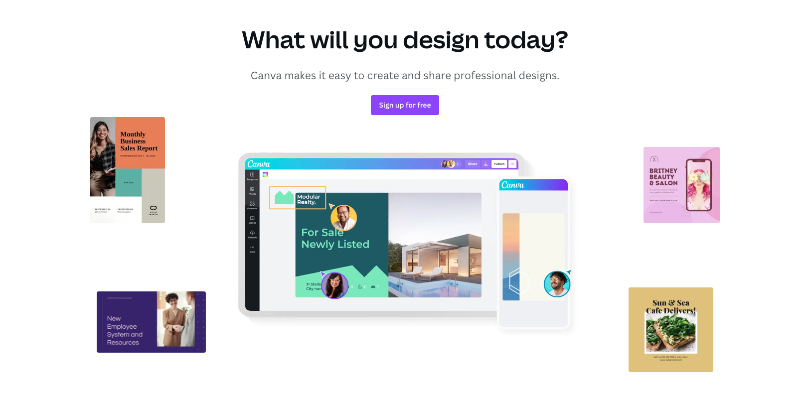 screenshot of canva