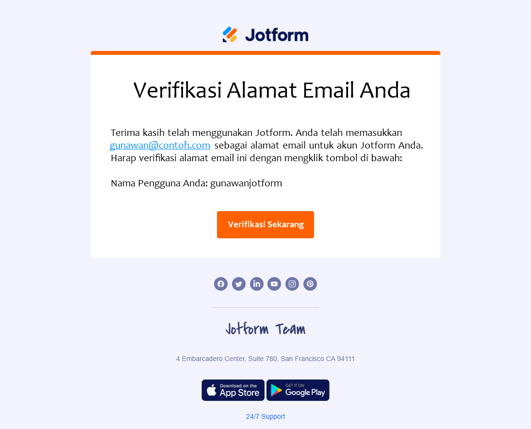 Verifikasi alamat email