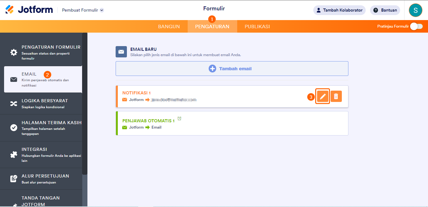 Gambar-1 Cara Mengubah Subjek Email atau Menjadikannya Dinamis