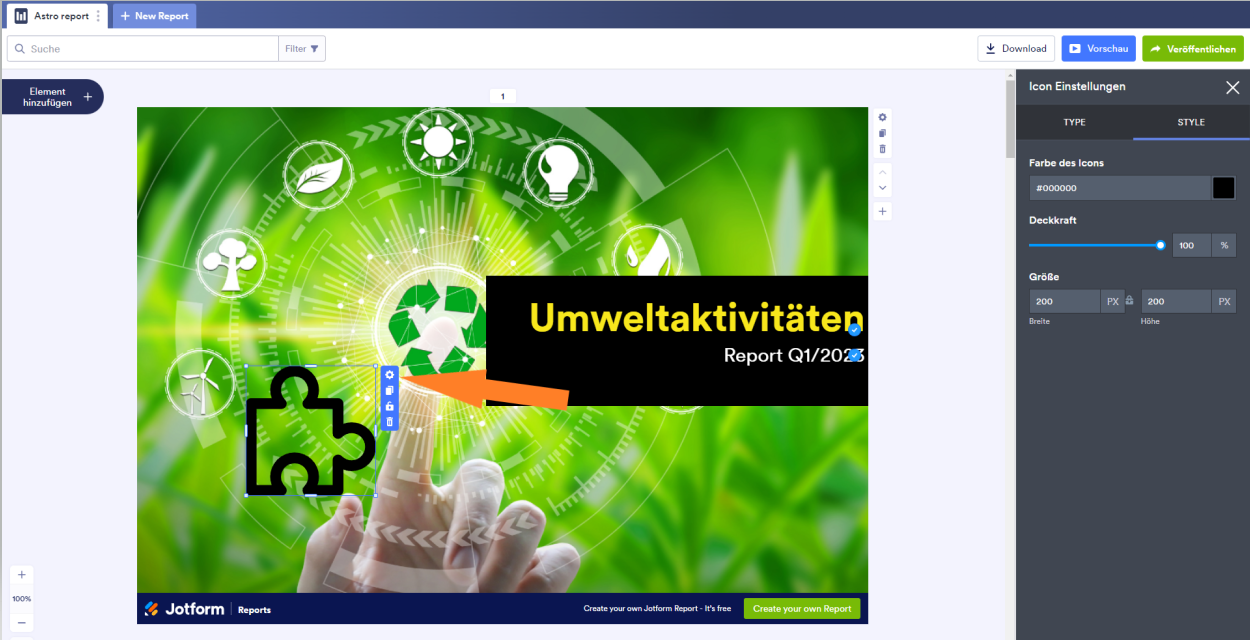 Passen Sie das Design und Format Ihres Berichts ganz einfach an Image-4
