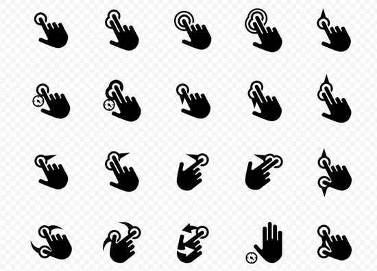 Double Tap, Check, Swipe: 25 Free Gesture Icons Packs for Your Mobile App Image-16