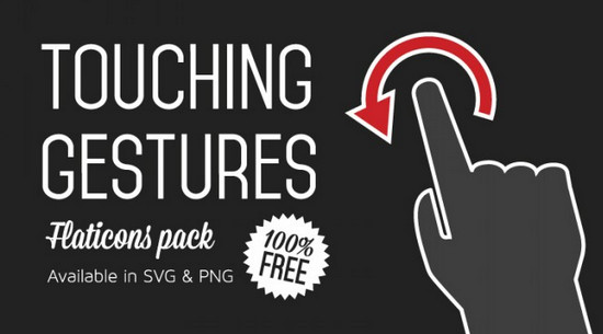 Double Tap, Check, Swipe: 25 Free Gesture Icons Packs for Your Mobile App Image-1