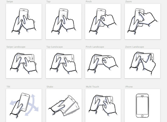 Double Tap, Check, Swipe: 25 Free Gesture Icons Packs for Your Mobile App Image-4