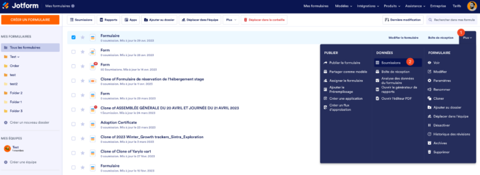 Comment afficher les soumissions de vos formulaires Image-2