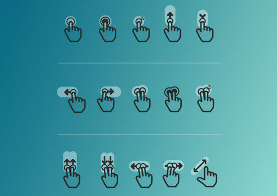 Double Tap, Check, Swipe: 25 Free Gesture Icons Packs for Your Mobile App Image-8