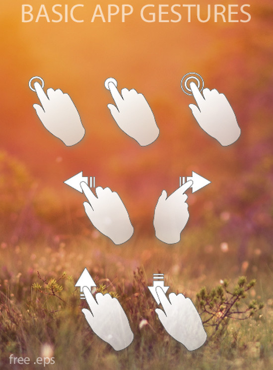 Double Tap, Check, Swipe: 25 Free Gesture Icons Packs for Your Mobile App Image-9