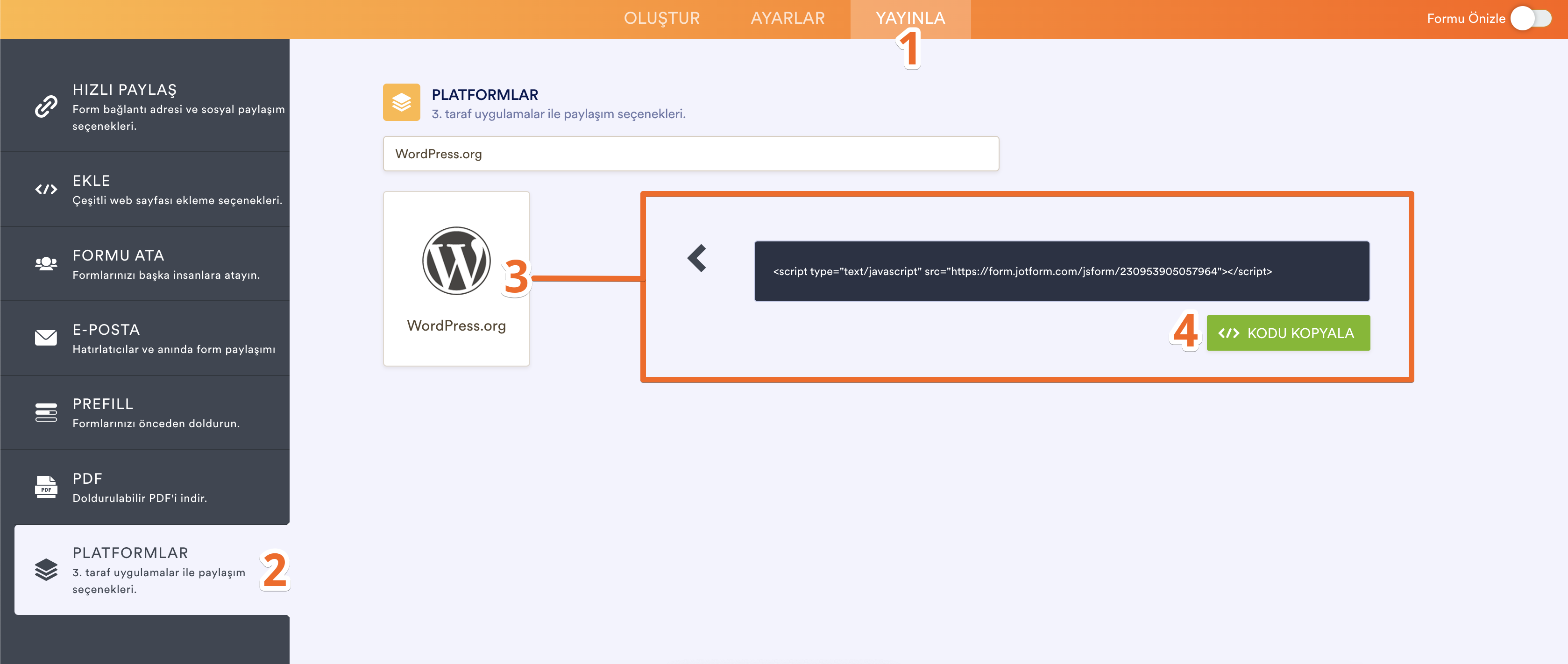 WordPress Kullanıcıları için Form Ekleme Rehberi Image-10