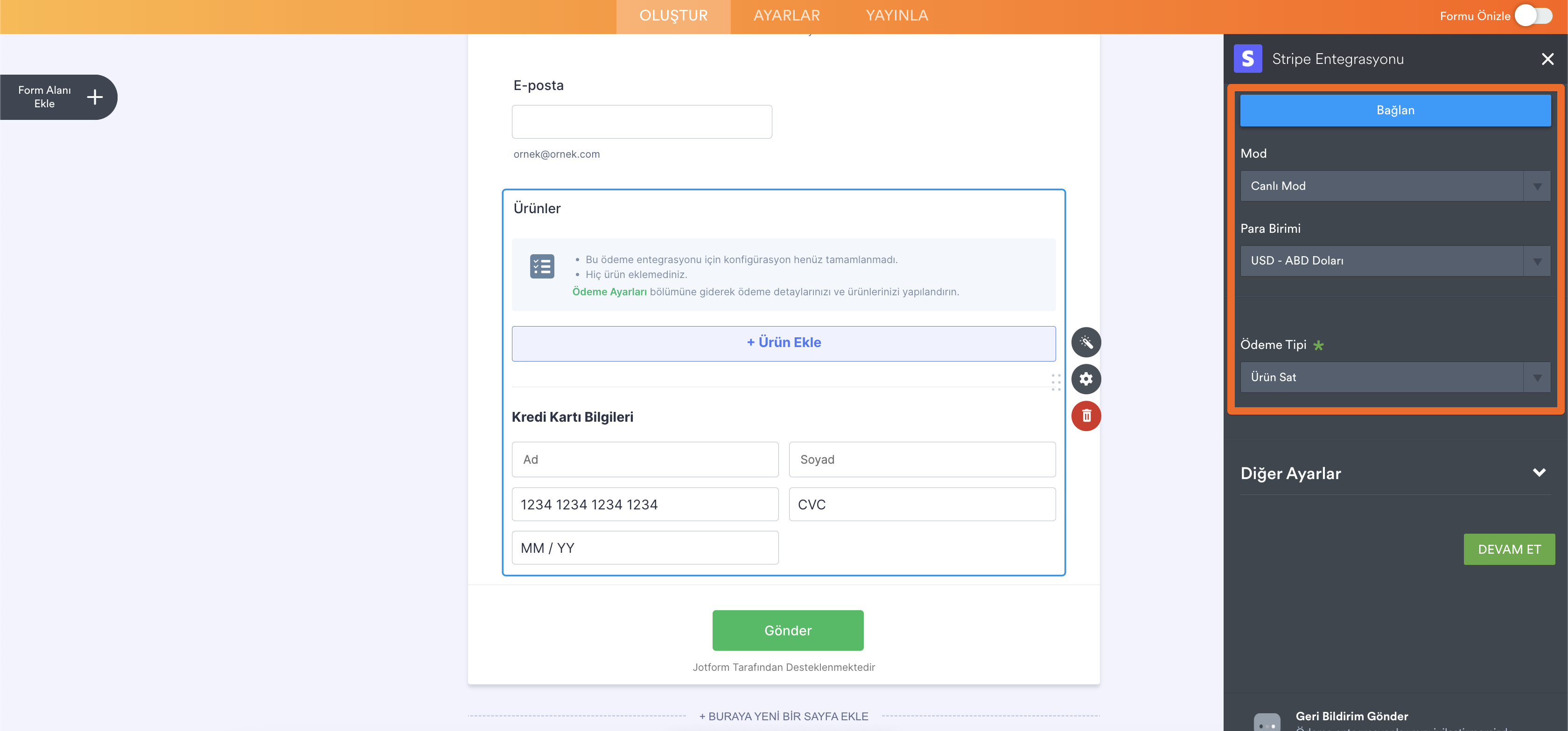 Stripe, Jotform ile Nasıl Entegre Edilir? Image-2