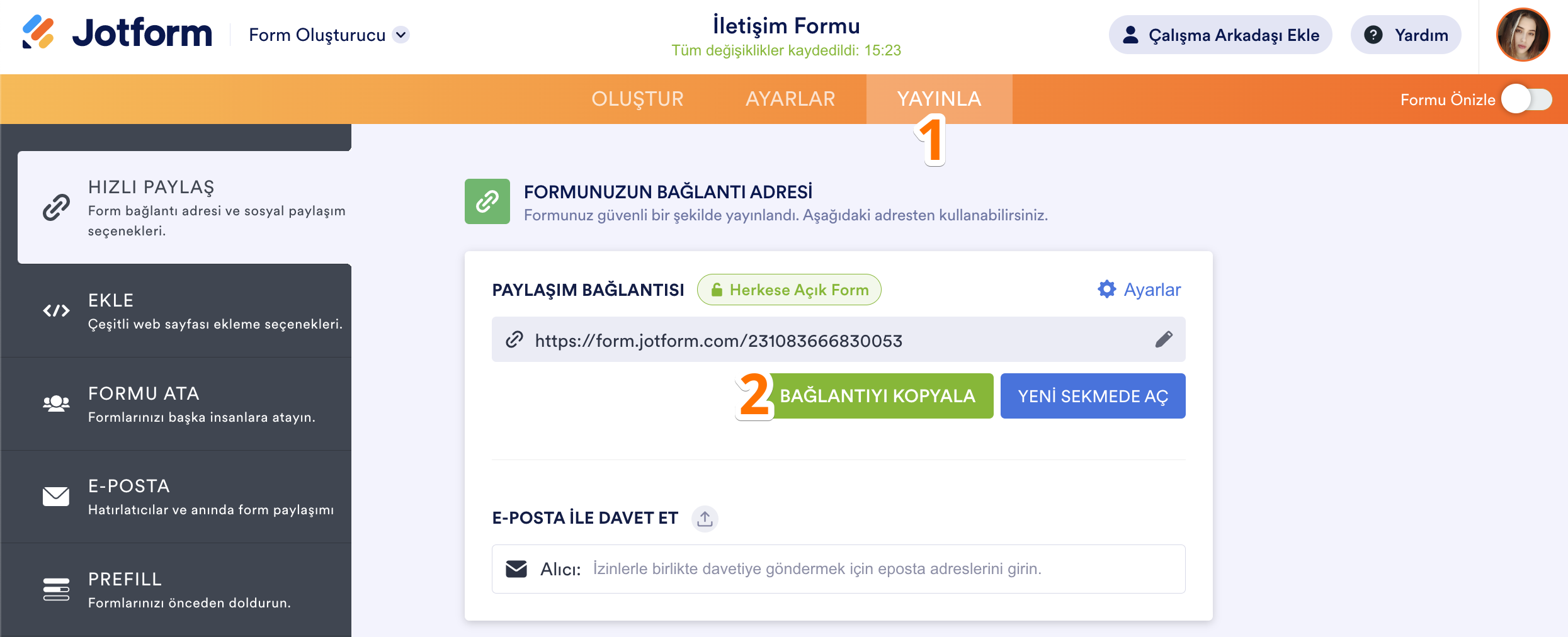 Form URL'nizi Nerede Bulabilirsiniz? Image-1
