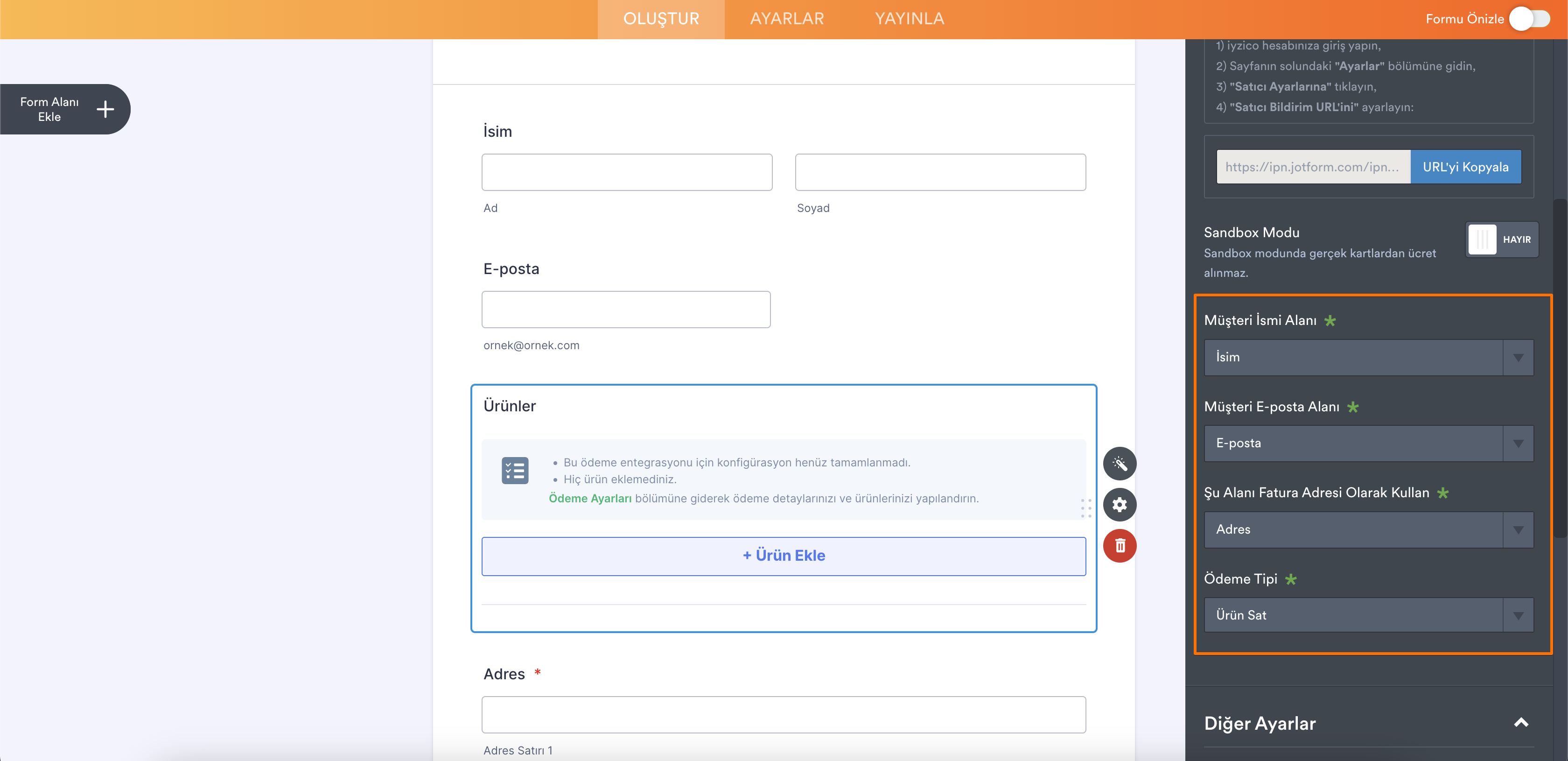 Jotform, Iyzico ile Nasıl Entegre Edilir? Image-4