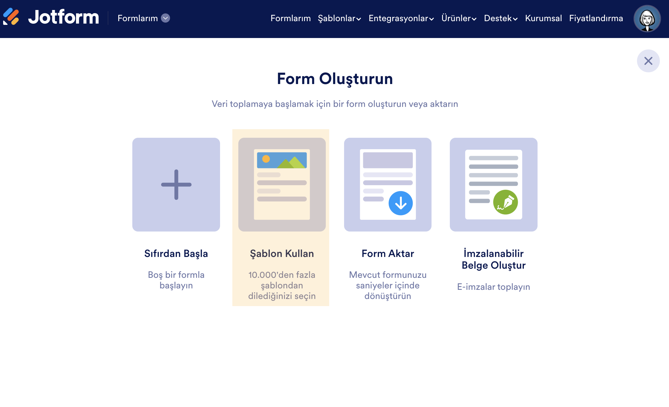 Form Şablonları Nasıl Kullanılır?  Image-2