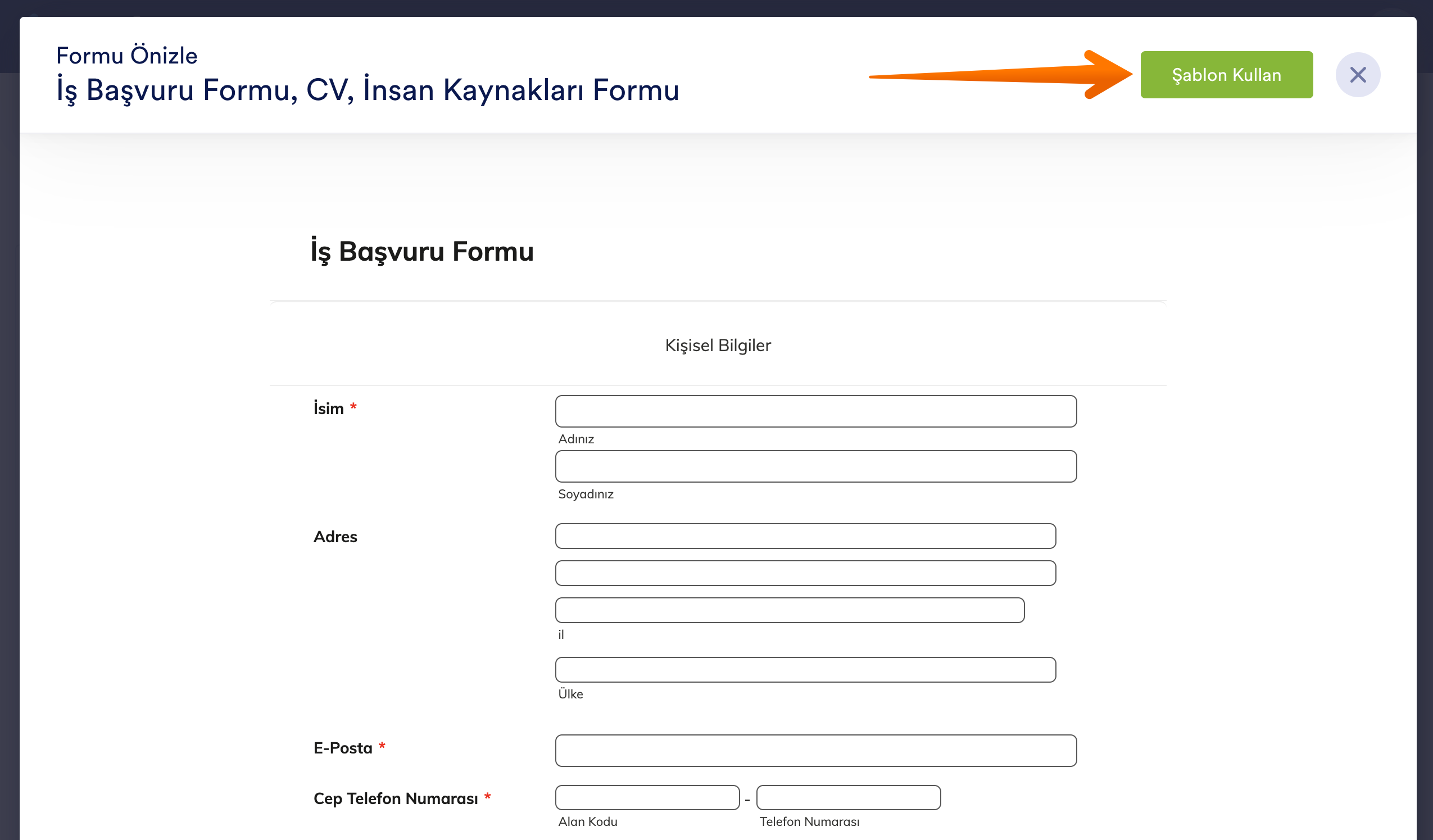 Form Şablonları Nasıl Kullanılır?  Image-5