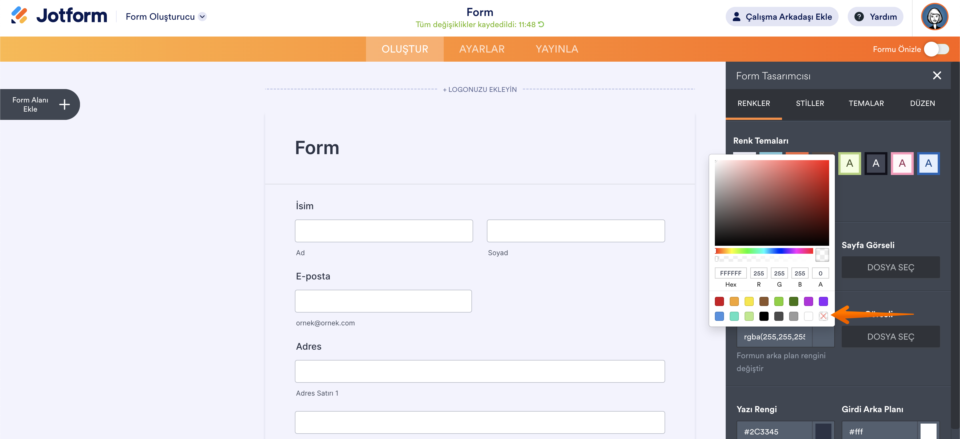 Form Oluşturucu Form Tasarımcısı